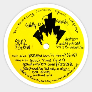 SCHOOLLY D P.S.K. (1985) Sticker